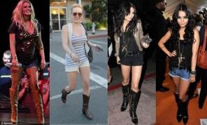 celebrities cowboy boots